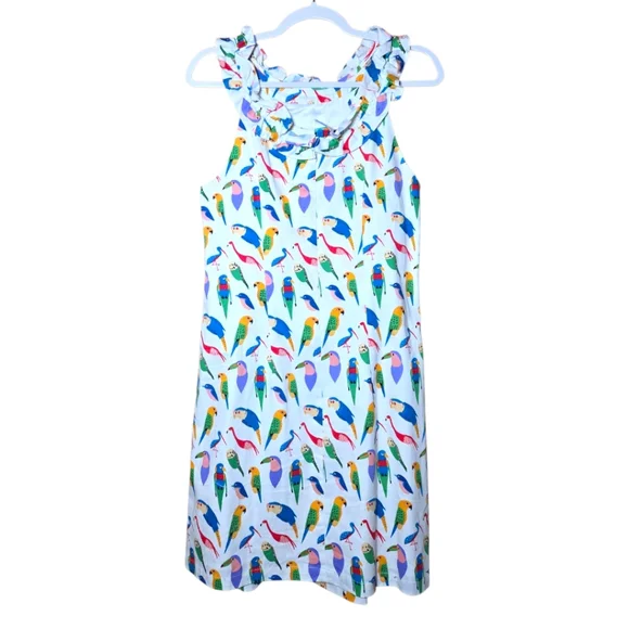 Anthropologie Larke Parrot Shift Dress Size Medium - Picture 5 of 9